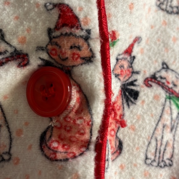Cute Flannel Cat Pajamas - Picture 10 of 15